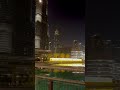 Burj Khalifa park by Emaar night view, downtown Dubai