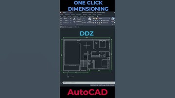 ONE CLICK DIMENSION #autocadtutorial #autocadtips#sabeercad #yqarch