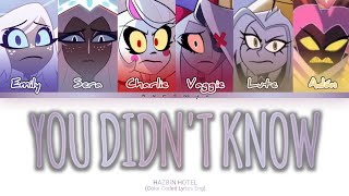 Hazbin Hotel – 'YOU DIDN'T KNOW' [Color Coded Lyrics Eng]