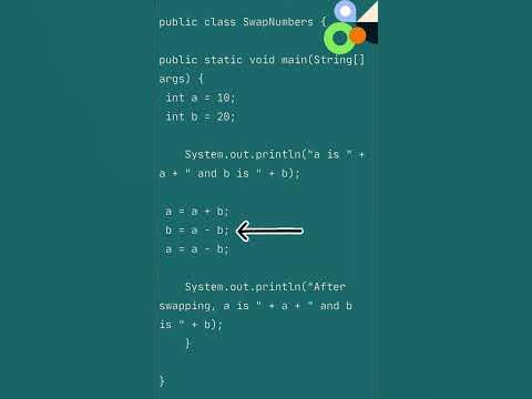 Swap two numbers without using third variable | Common program asked in ...