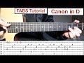 Canon in D | Fingerstyle TABS Guitar Lesson (Tutorial) How to play Canon in D with Tabs