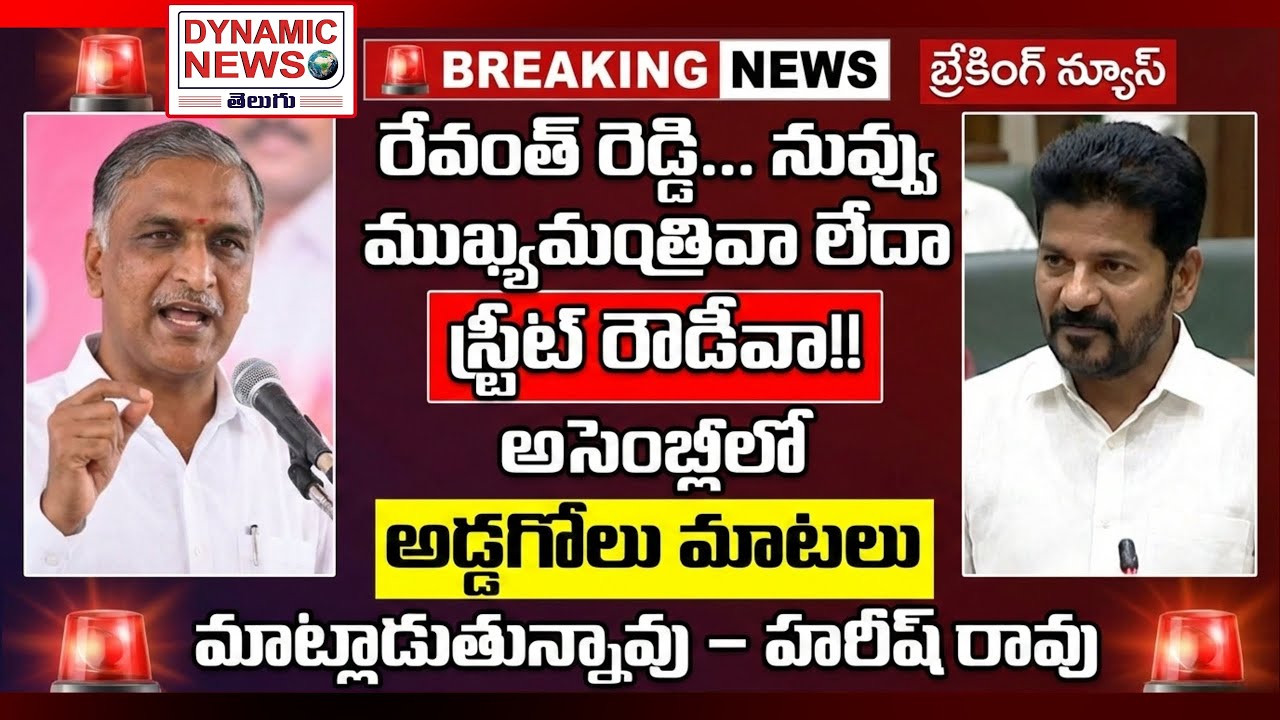 రేవంత్ రెడ్డి ముఖ్యమంత్రివా.. స్ట్రీట్ రౌడీవా!? | మైక్ కట్‌పై బీఆర్ఎస్ ఆగ్రహం | Dynamic News Telugu