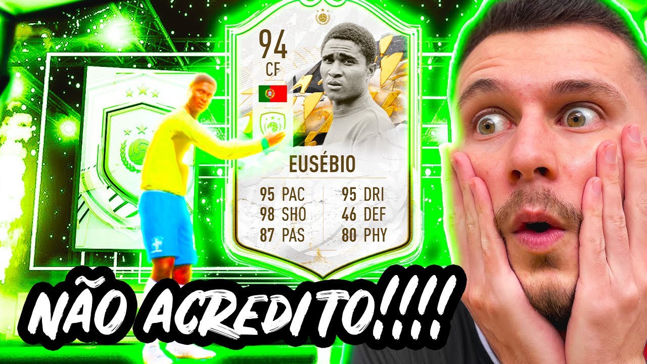 EU TIREI O EUSÉBIO PRIME MOMENTS!!!!!! FIFA 22 - ULTIMATE TEAM