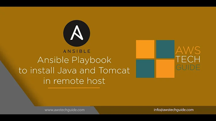 Ansible playbook to install java and tomcat in remote host