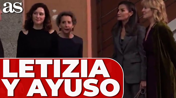 El MOMENTO VIRAL de la REINA LETIZIA a AYUSO