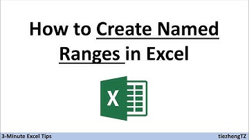[3-Minute Excel Tips] How to Create Named Ranges in Excel