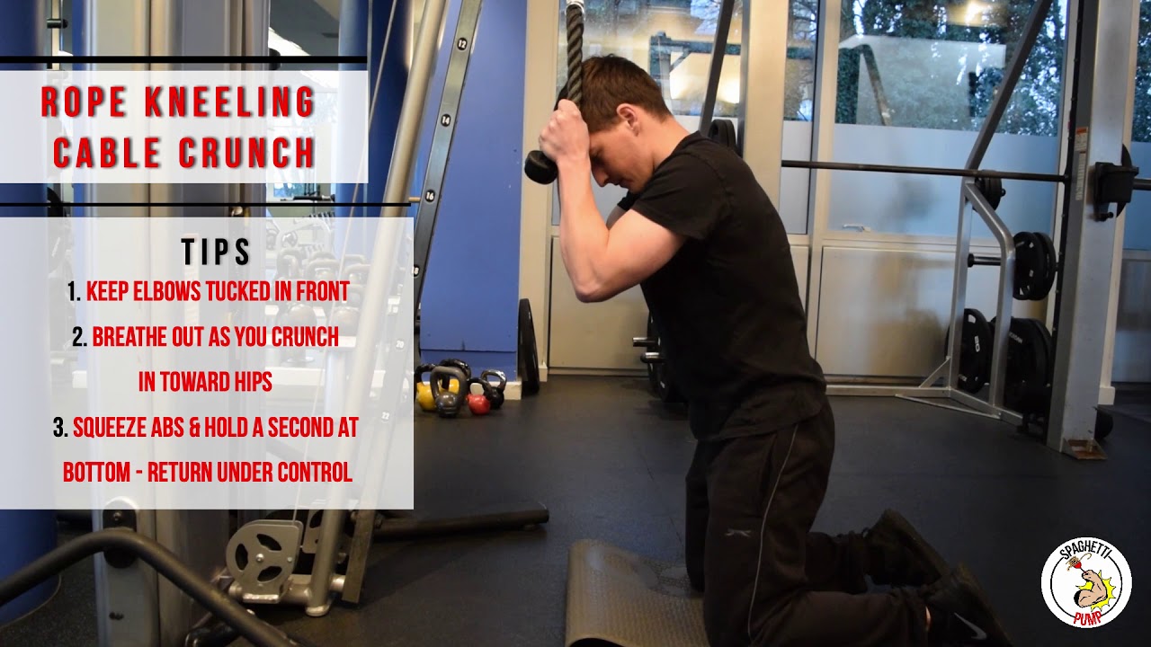 Rope Kneeling Cable Crunch YouTube