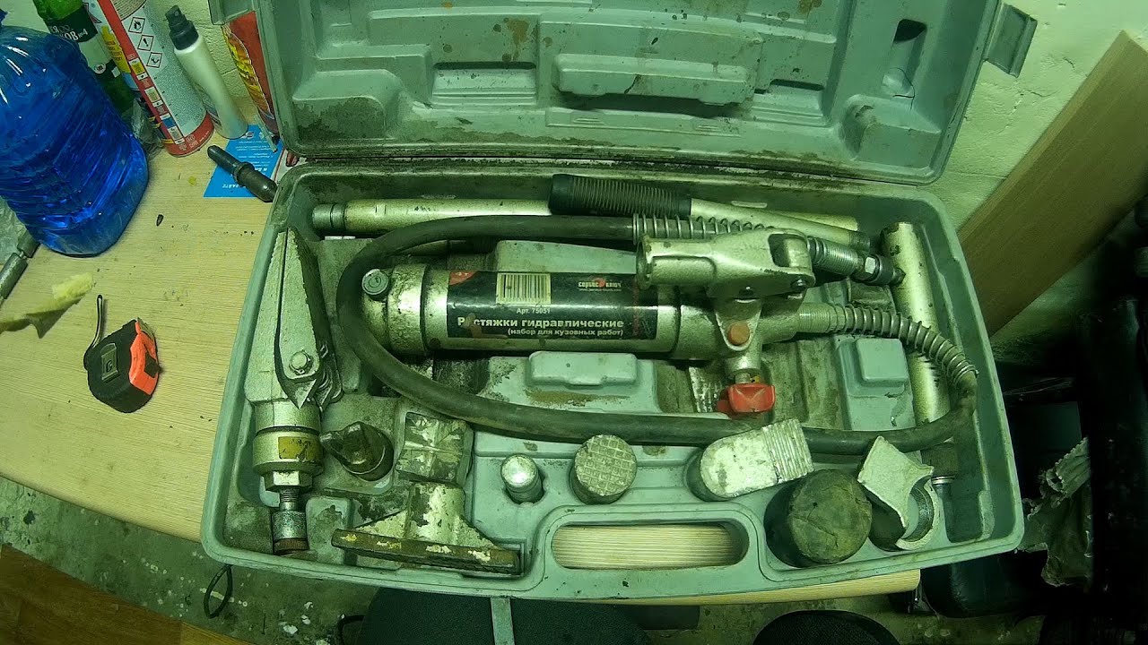 Обзор 4 тонной гидравлики для кузовного ремонта СЕРВИС КЛЮЧ 75051 - YouTube