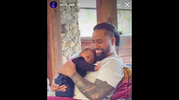 Roman Reigns Cousin Jimmy Uso Playing with His Child 😊❤️