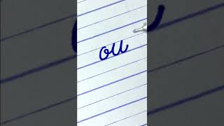 ou - How to write English cursive writing small letter connections | cursive handwriting practice screenshot 5