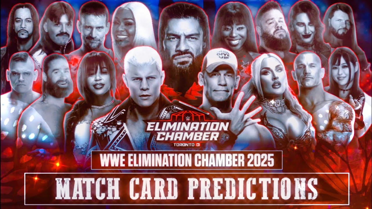 WWE Elimination Chamber 2025 Match Card Predictions V2 - YouTube