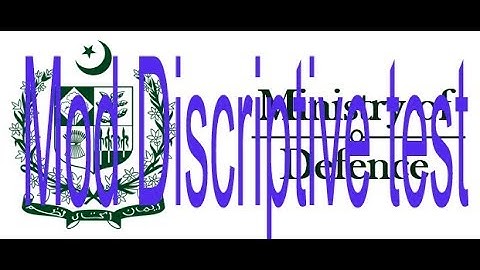 MOD DESCRIPTIVE TEST NTS