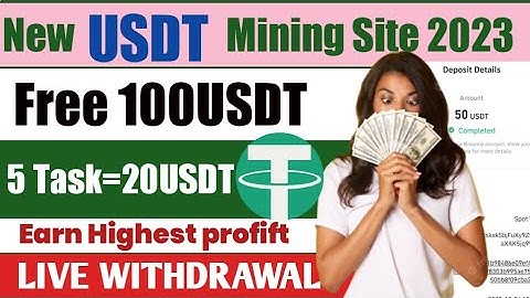 New Usdt Mining Website 2023 || Trx Cloud Mining Website || TRX& Usdt Cloud Mining Website #tron