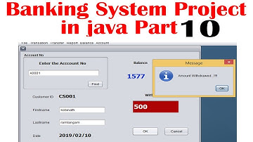 Banking Management System in Java part 10