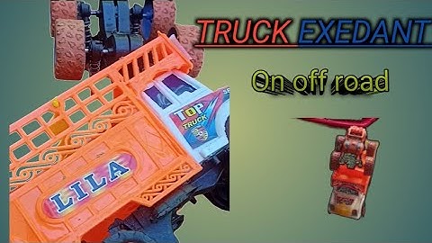 Truck exedant on off road