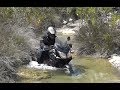 Test Michelin Anakee 2 on a V-Strom in a river pass!!