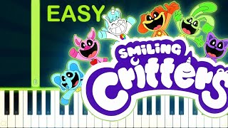 Smiling Critters Theme Song - EASY Piano Tutorial