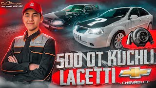 500 TA OT KUCHIGA EGA LACETTI | O'ZBEKISTONDAGI DRAG POYGALARI UCHUN TAXLANGAN AVTOMOBIL | CHEVROLET