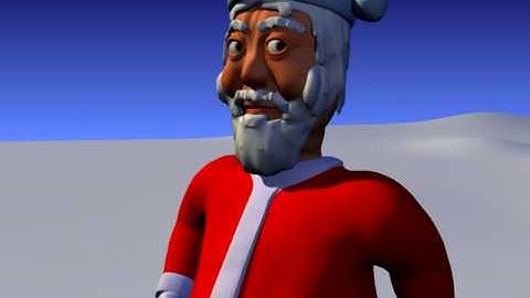 Santa Walking (Blender 3D Animation Demo)