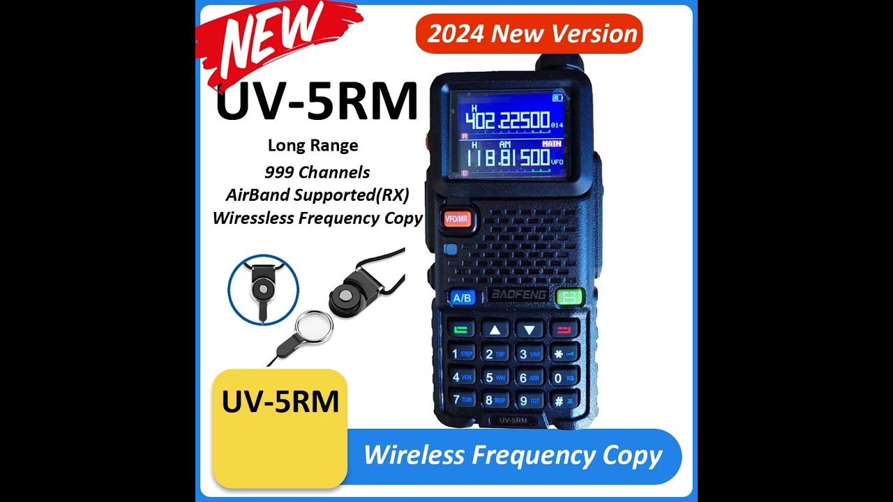 Baofeng UV-5RM Multi Band Radio Wireless Air Band One Key Fast