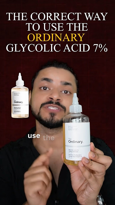 Correct way to use The Ordinary Glycolic Acid 7% Toner | Must watch | #theordinaryskincare