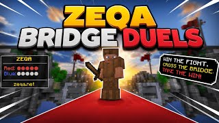 Zeqa Bridge Duels Gameplay #fyp #minecraft #gaming #pvp #zeqa