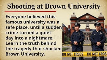 Shooting at Brown University || 🏫🚨 Learn English Through Story Level 2 || Graded Reader 🎧