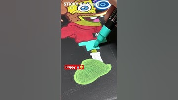 Drawing 1 SpongeBob 🧽 But in 4 Different Styles ✨with Posca Pens #art #satisfying #posca #fyp