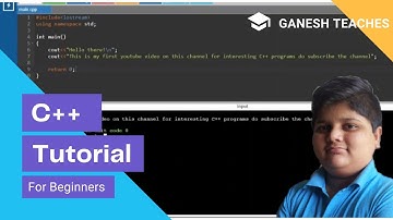 Hello World C++ Program • Easy Tutorial • First C++ Program for beginners |