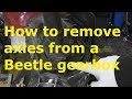 Episode 8 How to remove axles from a swing axle gearbox