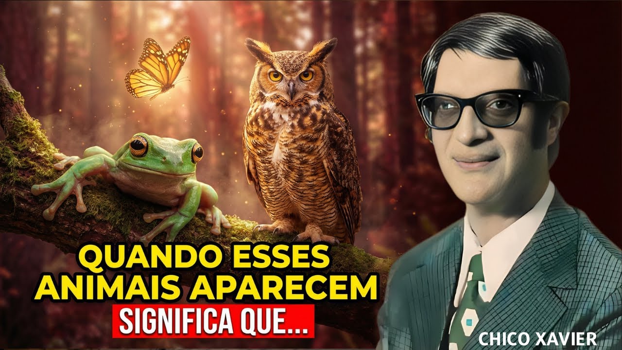 Chico Xavier revela os 7 animais que aparecem quando seu espírito desperta.