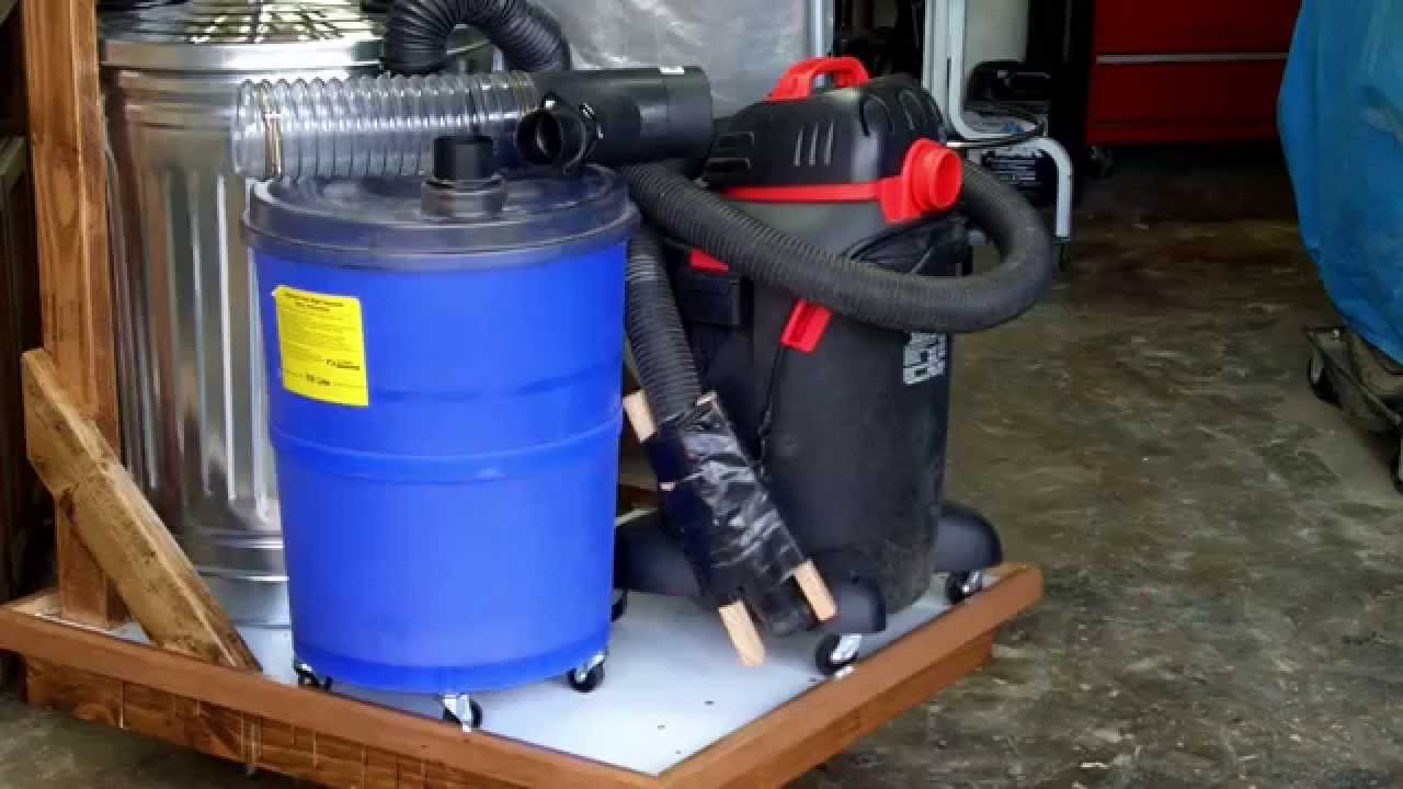 diy dust collection cart for small woodshop - youtube