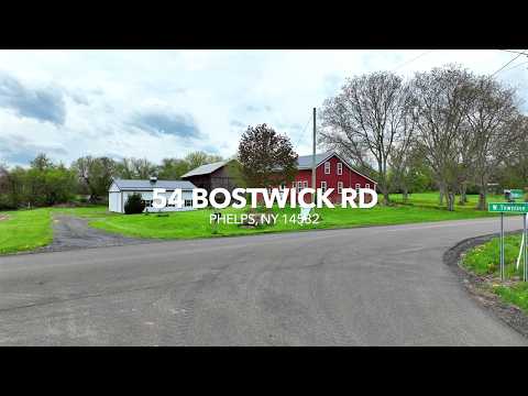 54 Bostwick Rd, Phelps, NY home video tour