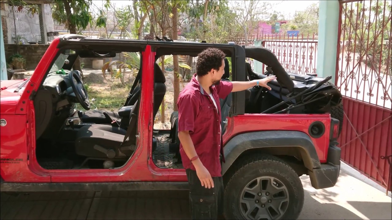 Quitar las puertas de un jeep wrangler - YouTube