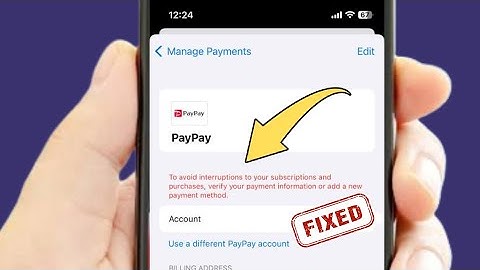 To Avoid interruptions to your Subscription and Purchases Verify your Payment / Fixed