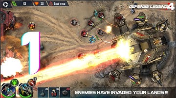 Defense Legend 4: Sci-Fi Tower defense -  Gameplay Walkthrough Part - 1 | Android - iOS