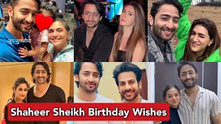 Shaheer Sheikh 40th B'day Wishes:Hiba Khan Nawab, Hina, Kriti Sanon, Tina, Helly Shah, Nikki Tamboli
