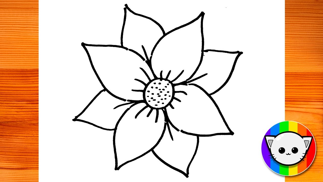 Simple flower drawing on Craiyon-saigonsouth.com.vn