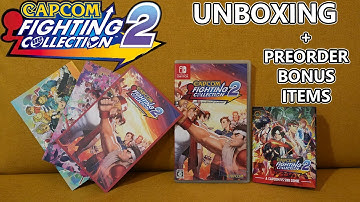 Capcom Fighting Collection 2 Nintendo Switch Unboxing + Exclusive Preorder Bonus Items