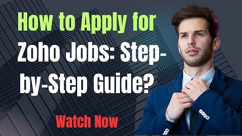 How to Successfully Apply for a Job at Zoho? #codetechprofessor
