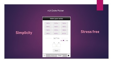 vUX DatePicker Demo