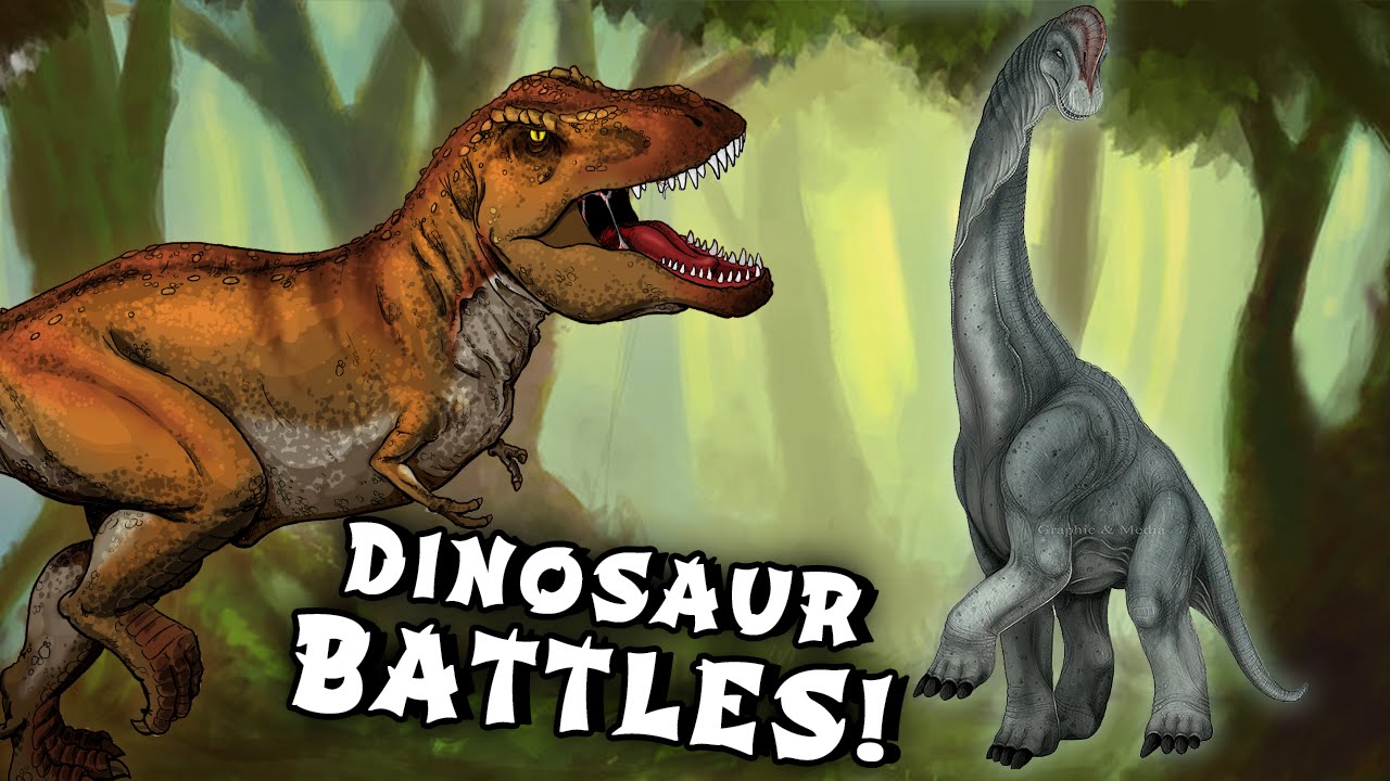 Jurassic Evolution: Blue Trex Dinosaur vs Red Brachiosaurus Dinosaur —  Clash of Titans 3D Game Play - Dinosaurstime - Medium