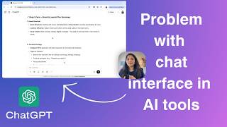 Chat interface in AI tools may not be best UI design solution