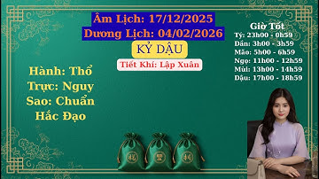 Xem Ngày Tốt, Ngày 17 tháng 12 âm lịch Năm 2025