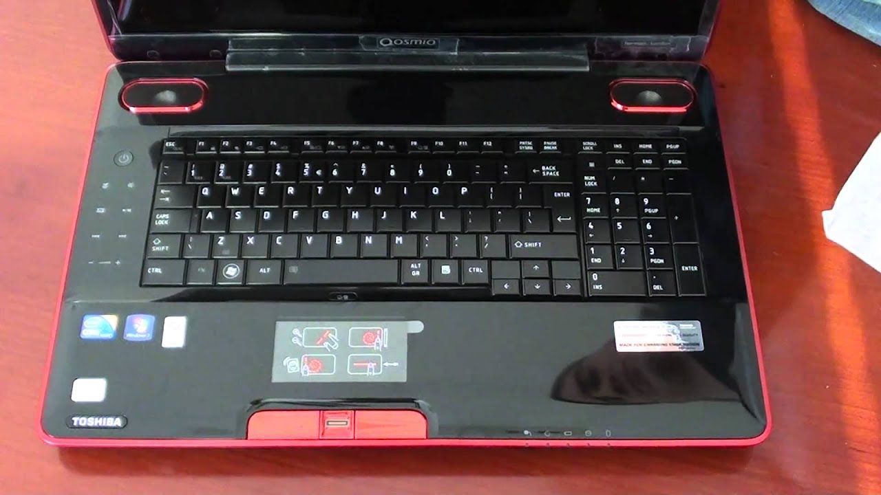 Toshiba Qosmio X500 laptop - YouTube