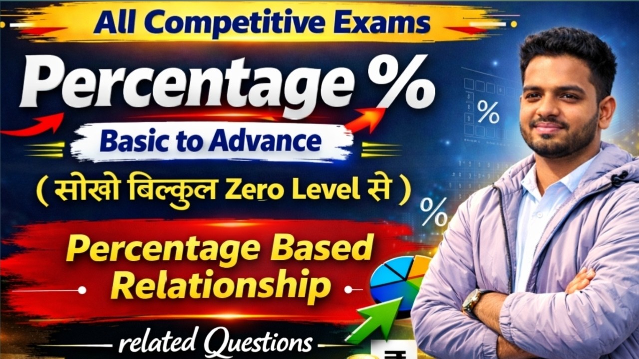 #percentage Basic to Advanced | Class 6 | Zero Level से शुरुआत | SSC ...