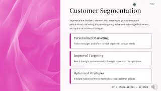 Marketing Analytics – Module 8: Customer Analytics & Segmentation
