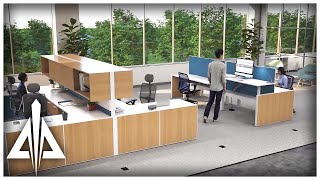 Configurable Office Space Power Solutions Trinity Animation