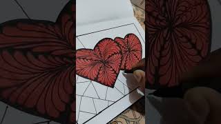 Easy zentangle pattern ✨✍️🫣#shortsfeed #zentangleart #viral #art #zenpatterns #zentangle #drawing