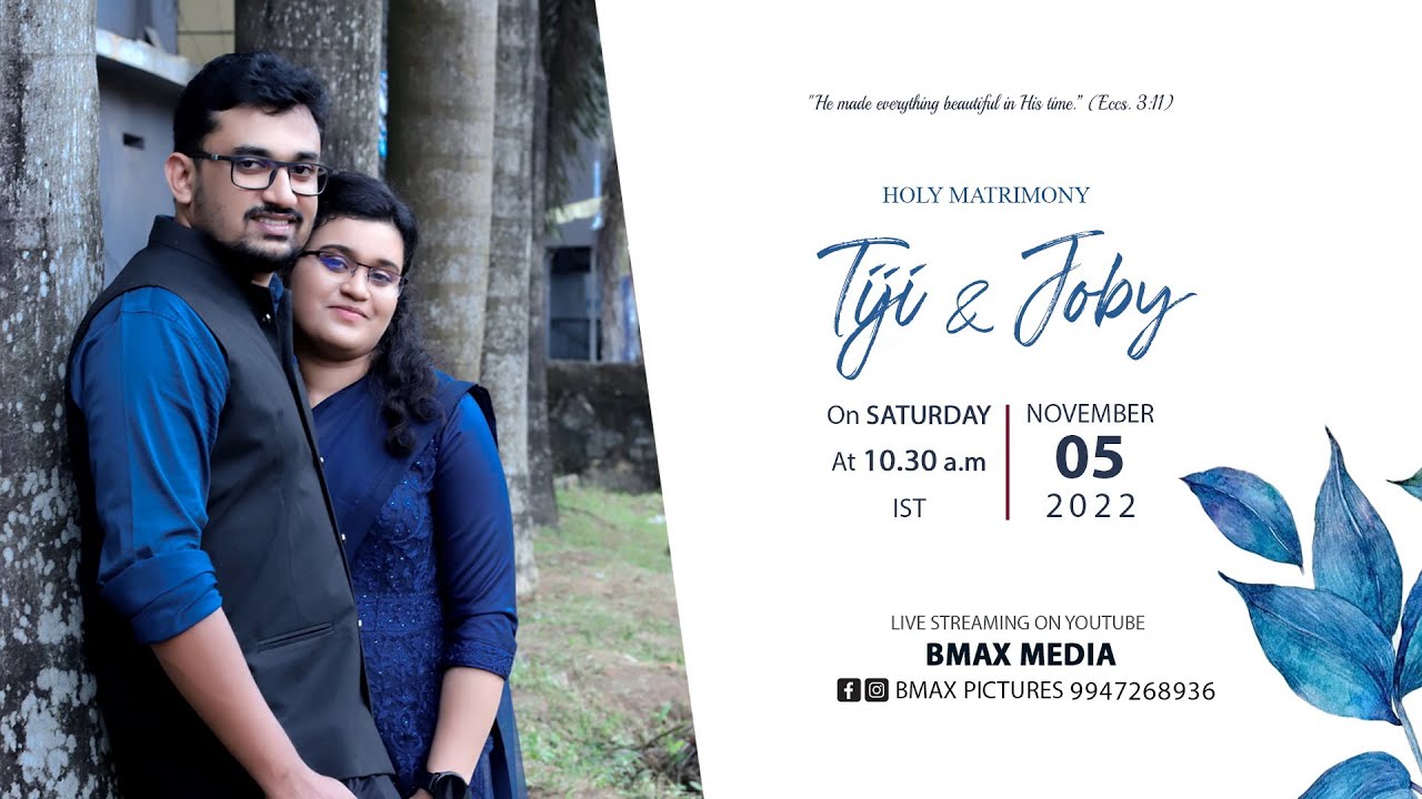 Holy matrimony i tiji joby i bmax media youtube